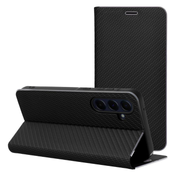 Etui z klapką na Xiaomi Redmi 9C / 9C Luna Book Carbon czarne-366404