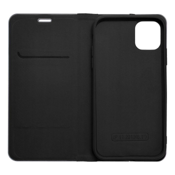 Etui z klapką na iPhone 13 Luna Book Carbon czarne-366751