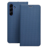 Etui z klapką na Samsung A34 5G Luna Book Carbon niebieskie-367179