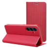 Etui z klapką na Xiaomi Redmi 13C / Poco C65 Luna Book Carbon czerwone-367757