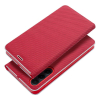 Etui z klapką na Samsung S20 FE / S20 FE 5G Luna Book Carbon czerwone-368019