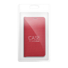 Etui z klapką na iPhone 16 PLUS Luna Book Carbon czerwone-368100