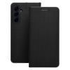 Etui z klapką na Xiaomi Redmi NOTE 14 4G (GLOBAL - 163,25mm x 76,55mm x 8,16mm) Luna Book Carbon czarne-368694