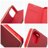 Etui z klapką na iPhone 17 PRO MAX / 18 PRO MAX Luna Book Carbon czerwone-368912