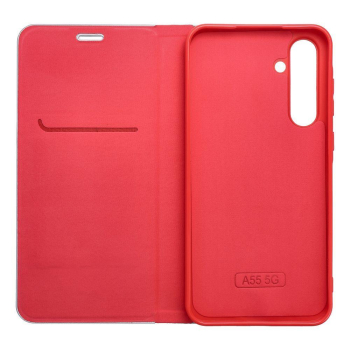 Etui z klapką na Xiaomi Redmi NOTE 14 PRO 5G / 14 PRO PLUS 5G Luna Book Carbon czerwone-368621