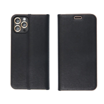 Etui z klapką na Xiaomi Redmi NOTE 10 5G / Poco M3 PRO / Poco M3 PRO 5G Luna Book Gold czarne-370281