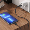 Kabel USB A do Micro USB Hoco 2,4A 1 m X90 czarny-372936