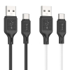 Kabel USB A do Micro USB Hoco 2,4A 1 m X90 biały-372941