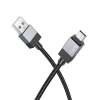Kabel USB A do Micro USB Hoco 2,4A 1 m X110 czarny-372975