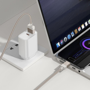 Kabel USB A do Micro USB Hoco 2,4A 1 m X110 złoty-372972