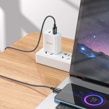 Kabel USB A do Micro USB Hoco 2,4A 2 m X89 czarny-372986