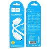 Kabel USB A do Micro USB Hoco 2,4A 1 m X113 biały-373003