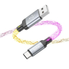 Kabel USB A do USB C Hoco 3A 1 m U112 szary-373464