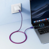 Kabel USB A do USB C Hoco 3A 1 m X116 gradient fioletowy-373615