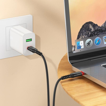 Kabel USB C do USB C Hoco 3A 60W 3 m X59 czarny-373301