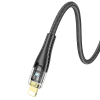 Kabel USB C do Lightning Hoco PD 27W 1,2 m U121 czarny transparentny-374061