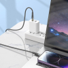 Kabel USB C do Lightning Hoco PD 27W 1,2 m U121 czarny transparentny-374064
