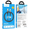 Kabel USB C do Lightning Hoco PD 27W 1,2 m U121 czarny transparentny-374066