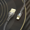 Kabel USB A do Lightning Hoco 2,4A 1,2 m U121 czarny transparentny-374089