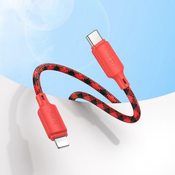 Kabel USB C do Lightning Hoco PD 27W 1 m X116 gradient czerwony-374120