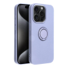 Etui na iPhone 15 PRO Silicone Ring fioletowe-375280