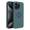 Etui na iPhone 15 PRO MAX Silicone Ring zielone-375313