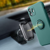 Etui na iPhone 16 Silicone Ring zielone-375477