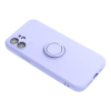 Etui na iPhone 16 PRO Silicone Ring fioletowe-375486