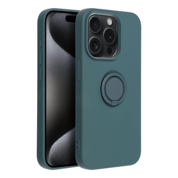 Etui na iPhone 15 PRO Silicone Ring zielone-375302