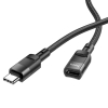 Adapter OTG USB C do USB C Hoco 3A 1,2 m U107 czarny-376208