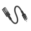 Adapter OTG USB C do Lightning Hoco 3A 0,1 m U107 czarny-376254