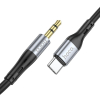Kabel AUX Jack 3,5 mm do USB C Hoco 1 m UPA22 czarny-376485