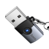 Adapter OTG USB A do USB C Hoco UA46B grafitowy-376764