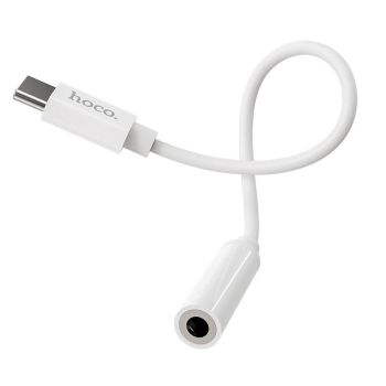 Adapter AUX USB C do Jack 3,5 mm Hoco LS30 biały-376238