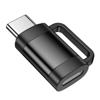 Adapter OTG USB C do Lightning Hoco 3A UA31E czarny-376349