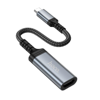 Kabel konwersji z USB C do HDMI żeński Hoco 4K 30Hz 0,2 m UA43A stalowy szary-376689