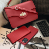 Etui z klapką na Samsung A55 5G Smart Pro Book skórzane bordowe-378864