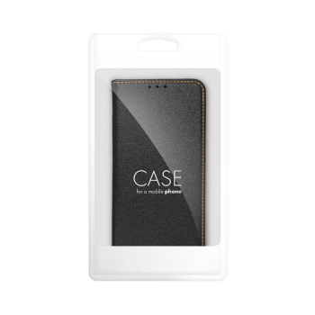 Etui z klapką na Samsung S25 FE Smart Pro Book skórzane czarne-379566
