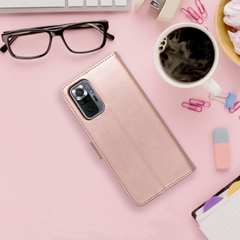 Etui z klapką na Xiaomi Redmi NOTE 10 / 10S Mezzo Book mandala złoto-różowe-380378
