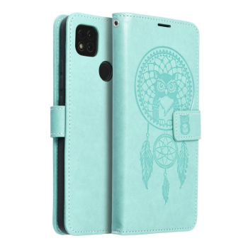 Etui z klapką na Xiaomi Redmi 9C / 9C NFC Mezzo Book łapacz snów zielone-380688