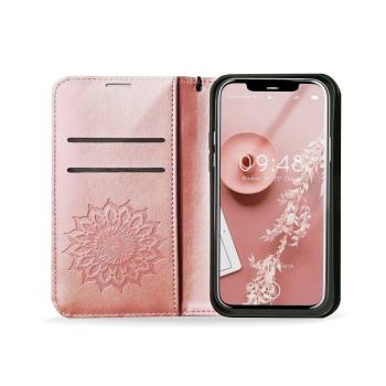 Etui z klapką na Samsung S20 FE / S20 FE 5G Mezzo Book mandala złoto-różowe-380737
