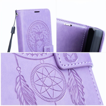 Etui z klapką na Samsung A52 5G / A52 LTE ( 4G ) / A52s 5G Mezzo Book łapacz snów fioletowe-380841