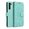 Etui z klapką na Samsung S21 FE Mezzo Book mandala zielone-381077