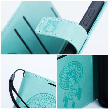 Etui z klapką na Samsung A52 5G / A52 LTE ( 4G ) / A52s 5G Mezzo Book łapacz snów zielone-381132
