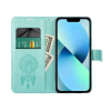 Etui z klapką na Samsung S25 ULTRA Mezzo Book łapacz snów zielone-382194