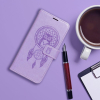 Etui z klapką na Samsung A26 5G Mezzo Book łapacz snów fioletowe-382323