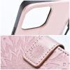 Etui z klapką na Xiaomi Redmi NOTE 14 4G (GLOBAL - 164,84mm x 78,15mm x 8,16mm) Mezzo Book mandala złoto-różowe-3826