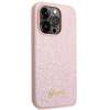 GUESS futerał do IPHONE 14 Pro Max GUHCP14XHGGSHP (Glitter Flakes Script Metal Logo) różowy-384597