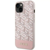 GUESS futerał do IPHONE 14 kompatybilny z MagSafe GUHMP14SHGCFSEP (GCUBE Stripes) różowy-384652