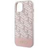 GUESS futerał do IPHONE 14 kompatybilny z MagSafe GUHMP14SHGCFSEP (GCUBE Stripes) różowy-384655